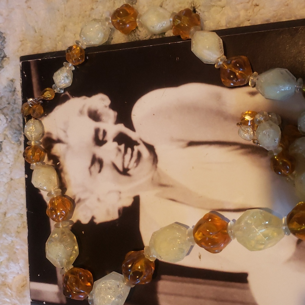 Vintage Beaded Necklace signed West Germany